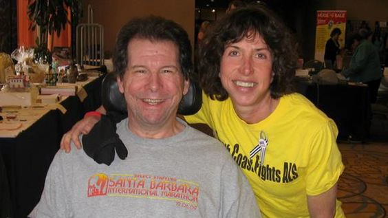 Hal Finney smiling with his wife